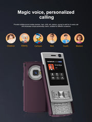 SERVO N95 PRO Mini Sliding Mobile Phone 2 SIM Standby Cellphone Magic Voice Speed Dial Call Recording Flashlight 2.0" Telephones