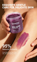 500g Lavender Body Scrub Shea Butter Exfoliating Deep Cleansing Dead Skin Removal Whitening Moisturizing Smooth Skin Body Care