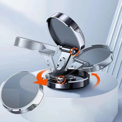 Car Mobile Phone Stand 720 Degree Rotation Metal Magnetic Suction Foldable Round Bracket Support for Universal Phones Holder
