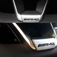 ABS Car Steering Wheel Emblem Sticker Interior Badge Decoration for Mercedes Benz W205 W168 W108 AMG W176 W204 W212 GLC CLA GLA