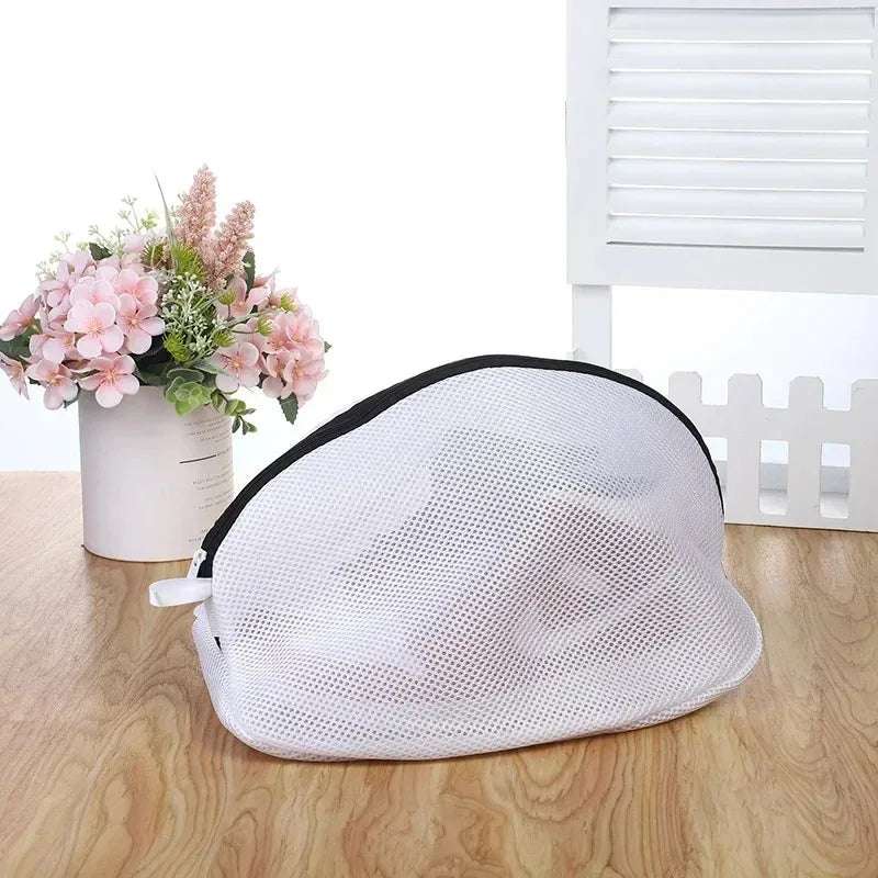 Mesh Laundry Bag Washing Machine Shoes Bag with Zips Travel Shoe Storage Bags Protective Clothes Storage Box Organizer Bags