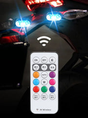 1-6PCS Wireless LED Drone Strobe Light for Motorcycle Car Bike Remote Control Warning Light Indicator Light USB Charging 8Colors
