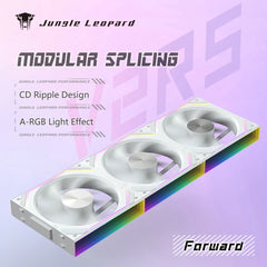 مروحة Jungle Leopard Interstellar V2RS 120 مم ARGB Modular Wireless Splicing Infinite Mirror Ventilador