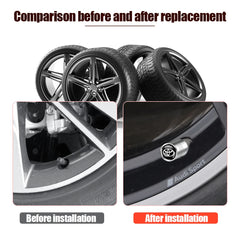 4Pcs Car Styling 3D Metal Wheel Tire Valve Caps Rim Accessories For Toyota RAV4 C-HR Camry Yaris Prius TRD GR Highlander Crown