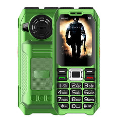 هاتف محمول متين M6000 GSM 2G Network 4 بطاقات SIM Magic Voice مقبس 3.5 مم شاشة 2.4 بوصة لوحة مفاتيح كبيرة هاتف محمول لكبار السن