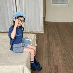 2025 Summer New Children Short Sleeve T Shirts Fashion Letter Print Boys Girls Casual T Shirts Baby Loose Tops Kids Tee Clothes
