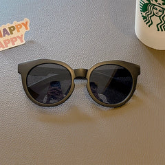 2023 New Kids Cute Checker Panel Color Round UV400 Sunglasses Baby Girls Outdoor Sun Protection Sunglasses Children Sun Glasses