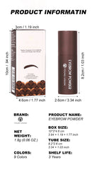 Eyebrow Stamp Stencil Kit - 1 Pcs Eye Brow Stamp Shaping Kit Long-Lasting Waterproof, Eyebrow Makeup Brow Shape with 10 PCS