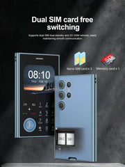 New SERVO V8 Card Cellphone 2G GSM FM Radio Magic Voice MP3 Player Dual SIM Fashion Functional Small Mobile Phone Headphone Jack