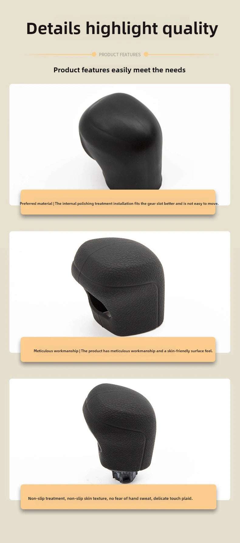 Car Silicone Automatic Gear Shift Knob Cover Antislip Shifter Knob Univeral Fit Shifter Handle For Toyota C-HR For Camry Corolla