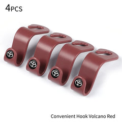 Car Logo Seat Hook Multi-function Seatback Storage Hanger Accessories For Toyota Gazoo Racing Crown Corolla YARIS L Auris Hilux