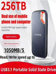 قرص صلب خارجي محمول من لينوفو E60 بسعة 1 تيرابايت و2 تيرابايت و256 تيرابايت بمنفذ USB 3.1 عالي الدقة لأجهزة الكمبيوتر المحمولة وPS5 وقرص صلب محمول للتخزين