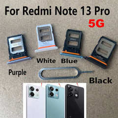 جديد لهاتف Xiaomi Redmi Note 13 Pro 4G 5G حامل فتحة بطاقة SIM مقبس محول موصل قطع غيار إصلاح