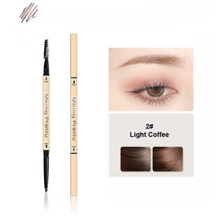 Double Head Eyebrow Pencil 5 Colors Brown Long Lasting Waterproof Ultra Fine Eye Brow Pen Luxury Gold Cosmetic