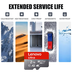 2025 NEW Lenovo 2TB High Speed Memory Card Class 10 Micro TF SD Card 1TB Up To 100MB/S Mini SD Card 128GB For Nintendo Switch
