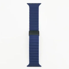 حزام سيليكون لساعة Apple Watch 49 مم 45 44 40 41 38 42 مم سوار مغناطيسي iWatch Ultra series 7 6 3 se 8 9 Ultra 2