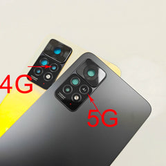 For Xiaomi Redmi Note 11 Pro 4G 5G , A+ Glass Back Rear Housing Cover 11E Pro Back Door Replacement Hard Battery Case