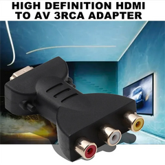HDMI to 3RCA Red Yellow White Lotus Head Converter HDMI to AV Converter 3RCA Adapter