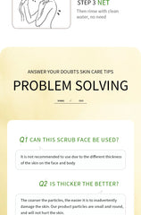 Body Scrub Face Collagen Body Wash SADOER Exfoliating Fruit Bath Salt Scrub Moisturizing Gentle Smooth Skin Refresh Cleaning Hot