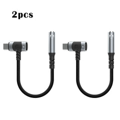 محول سماعات أذن وشاحن USB C إلى 3.5 مم 2 في 1 من النوع C إلى مقبس ميكروفون Aux، مع دونجل تشفير الشحن السريع PD 100 وات.