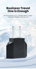 Elough 4.0mm US To EU Converter Plugs European EU To US America Travel Plug Adapter US to EU Power Adapter Electrical Plug