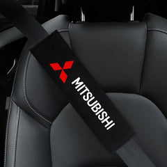 2Pcs/Set Car Styling Seat Belt Pad For Mitsubishi Lancer Asx Outlander Pajero l200 Galant Seat belt Cover Car Accessories