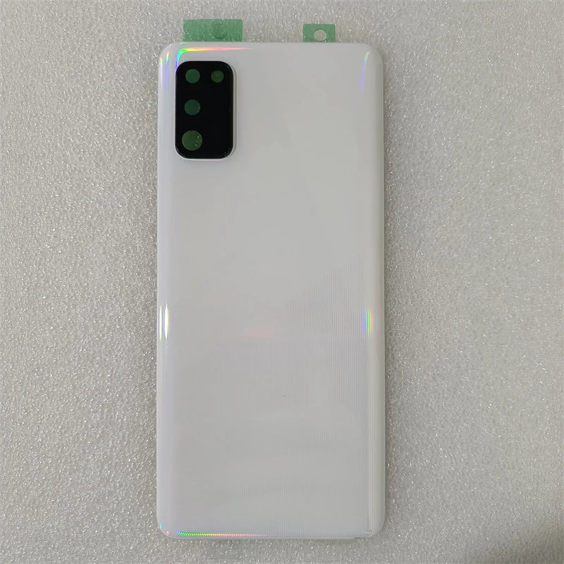 غطاء البطارية الخلفي لهاتف Samsung Galaxy A41 SM-A415F مع لوحة الباب الخلفي وغطاء الغطاء مع عدسة الكاميرا + لاصق بديل