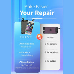 AAA Display for iPhone 5 5S 5SE 6 6S 7 8 Plus LCD Display Full Set Assembly Touch Screen Digitizer Replacement Pantalla+Camera