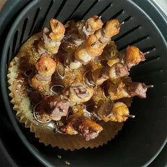 10pcs Air Fryer Oven, Vertical Grill, Skewer Grill, Universal Accessories, Food Grade 304 Stainless Steel Special Baking Needle