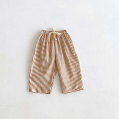 Fashion Striped Trousers For Children's Clothes Summer Thin Loose Casual Kids Harem Pants Toddler Costume Boys Girls Long Pant