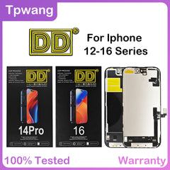 DD 16PM OLED Display For iPhone 13 13Pro 13Promax LCD Display Touch Screen Digitizer For XS MAX 14 14Plus 14Pro 15 16E Soft/Hard