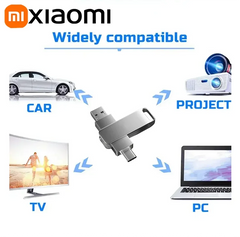 Xiaomi 16TB USB3.2 Flash Drive Metal High-Speed Pen Drive 8TB 4TB Waterproof Type-C USB Pen Drive For Computer Storage Devices