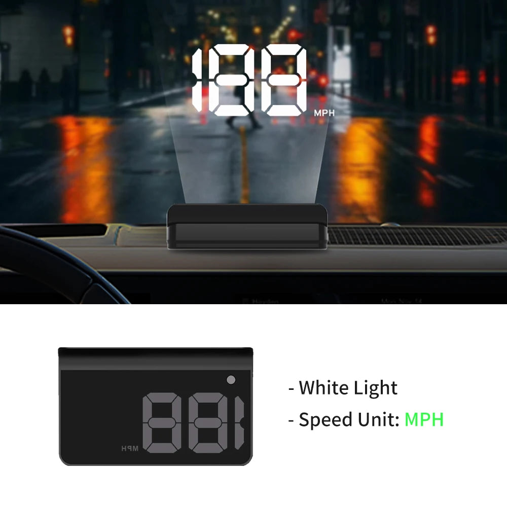 KWHUD K1 HUD شاشة عرض أمامية للسيارة GPS عداد سرعة رقمي عالمي السرعة على الزجاج الأمامي، أجهزة إلكترونية للسيارات، توصيل وتشغيل