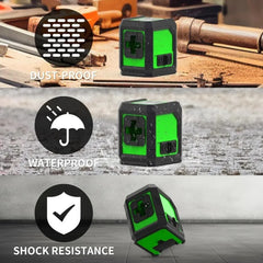 HILDA Laser Level 2 lines/5 Lines 360 Automatic Leveling Level Construction Tool Equipment Green Light Cross Laser Good Gift