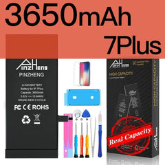 PINZHENG Real High Capacity Battery For iPhone 8 SE2020 6 6S 7 8Plus X Xs Max Xr Phone Replacement Batteries Warranty One Year