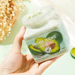 300g Big Fruit Body Scrub Suitable for Exfoliating, Bathing, Sea Salt, Tender and Smooth Skin, Mud Rubbing Treasure