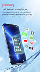 هاتف SOYES XS16 Mini 4G LTE صغير الحجم، ذاكرة وصول عشوائي 3 جيجابايت، سعة تخزين 64 جيجابايت، نظام تشغيل Android10.0، شاشة 3 بوصات، كاميرا 5 ميجابكسل، شريحتي اتصال، متجر Play، واتساب