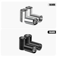 4Pcs Car Styling 3D Metal Wheel Tire Valve Caps Rim Accessories For Toyota RAV4 C-HR Camry Yaris Prius TRD GR Highlander Crown
