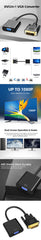 Full HD 1080P DVI to VGA Adapter DVI-D Male to VGA Female Adapter 24+1 25Pin to 15Pin Cable Converter for PC Computer Monitor