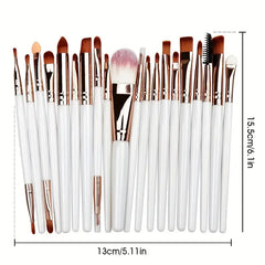 20pcs Eye Makeup Brushes, Full Set of Eye Shadow Makeup Tools, Popular Eyeliner Brush