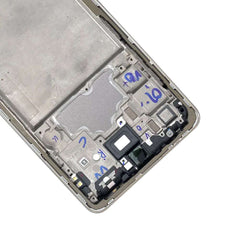 NEW For Samsung A33 A52 A52S A72 A52 5G A54 A73 Front Housing LCD Frame Bezel Plate Replacement Repair Part With Side Button