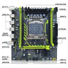 ZSUS X99-8D4 Motherboard Set Kit With LGA2011-3 Xeon E5 2650 V4 CPU DDR4 16GB (1*16GB) 2133MHZ RAM Memory NVME M.2 SATA