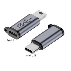 محول موصل Type C أنثى إلى Mini USB/Type C أنثى إلى Micro USB/Micro USB أنثى إلى Type C/Micro USB أنثى إلى Mini USB