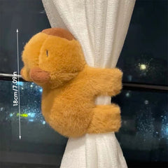 Car Cute Wiper Ornaments Plush Doll Capybara Panda Cat Turn Signal Switch Ornament Car Interior Decoration Accessories