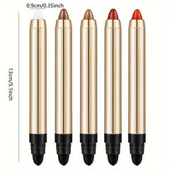 Double-sided Eyeshadow Stick - Highlighter & Brightening Pen with Pearly Glitter & Matte Finish