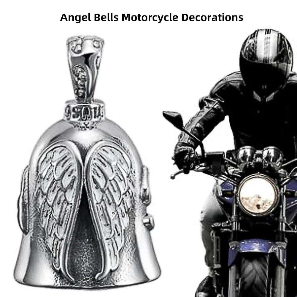 Riding Bell Angel Guardian Biker Riding Bell Portable Motorcycle Accessories For Biker Riders Motorcycle Bicycle Valentine Gift