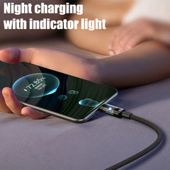 240W 10A Quick Charging USB C Cable Nylon Braided Transparent Type C High-speed Charger Wire for Samsung Huawei Mi Data Line