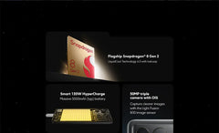 هاتف POCO F6 Pro Snapdragon 8 Gen 2 النسخة العالمية، شاشة AMOLED Flow مقاس 6.67 بوصة بدقة WQHD+ ومعدل تحديث 120 هرتز، وبطارية 5000 مللي أمبير في الساعة، وشحن فائق السرعة 120 واط