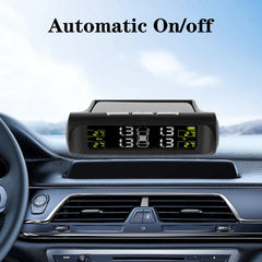 Tire Pressure Monitoring System Temperature Warning New C External Battery Version Sensors Solar TPMS Car Tyre Pressure Monitor