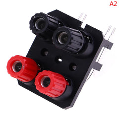 1Pc 2 4 6 Positions Bend Pin External Audio Jack Speaker Amplifier Banana Plug 4mm Socket Connector Screw Post Terminal Block